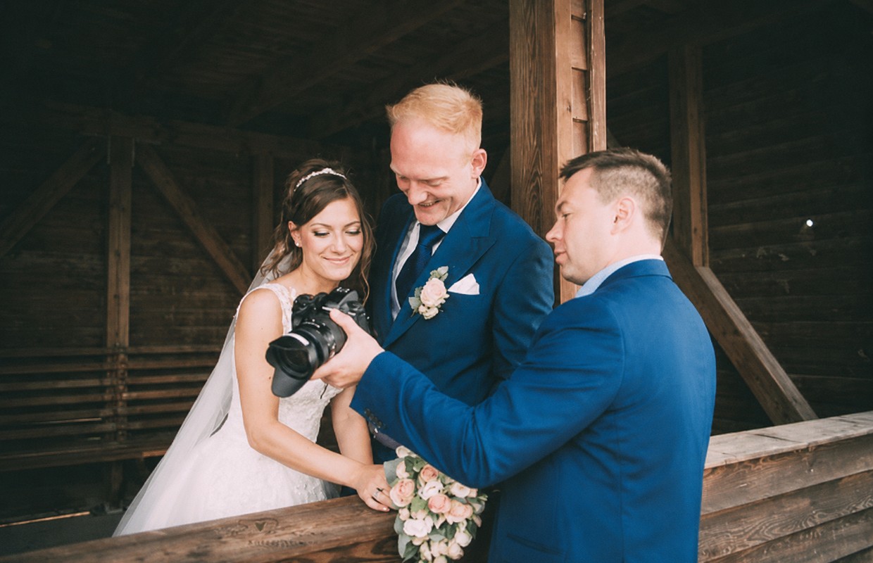 Diskrete Hochzeitsvideografie am Hochzeitstag
