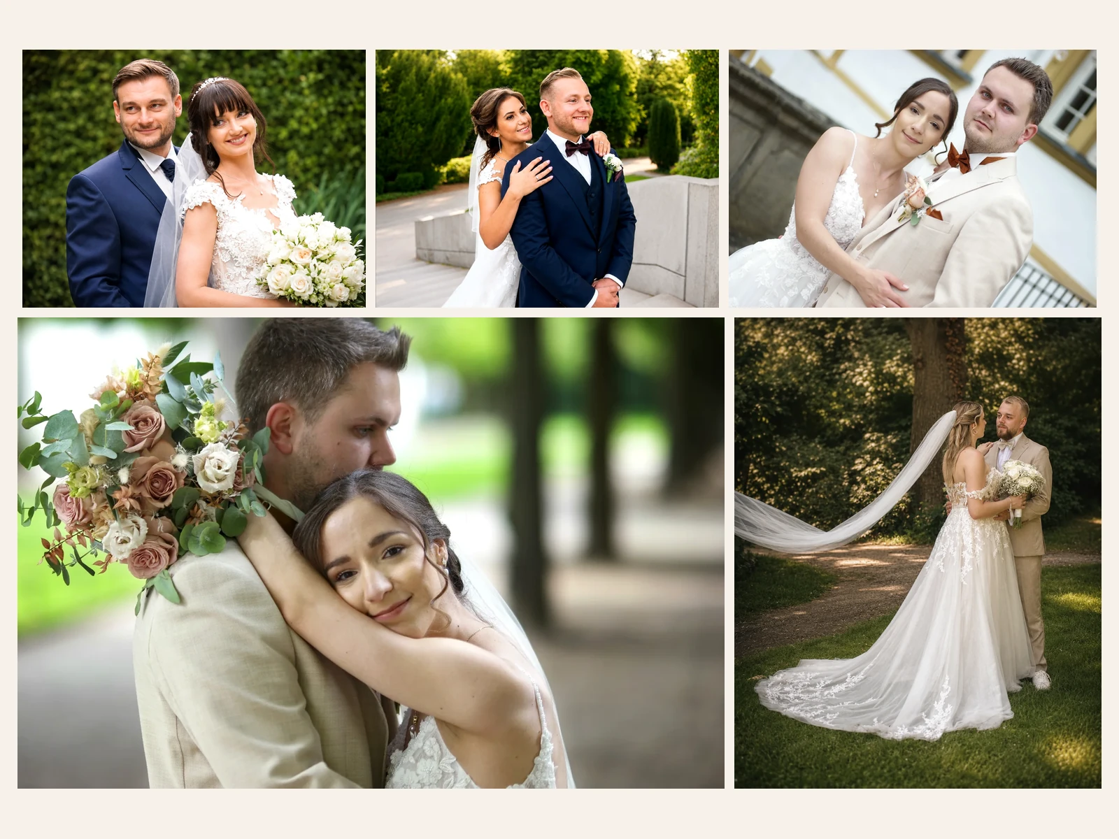 Hochzeitsfoto-Collage 4 in Hagen: Portraits & Location
