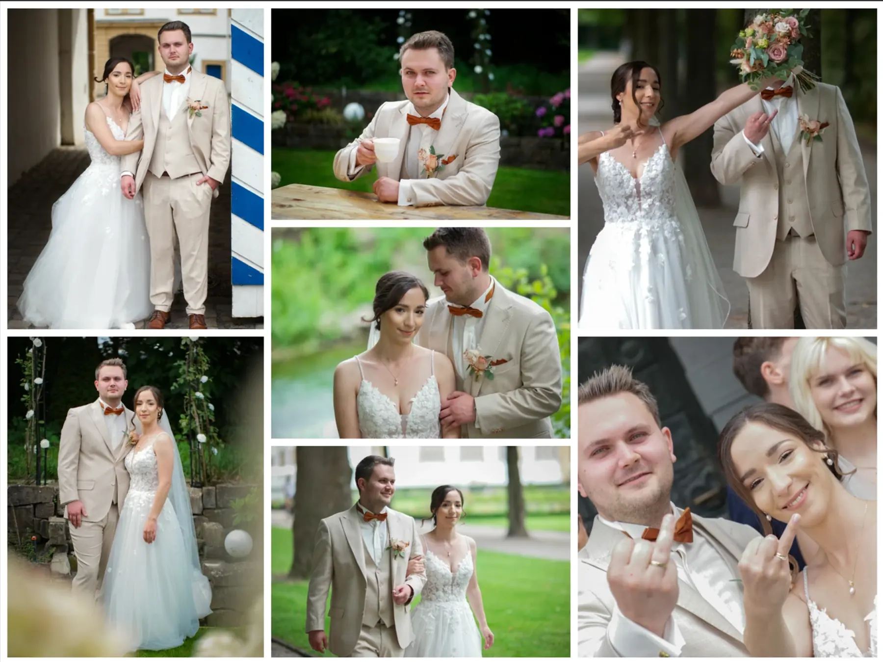 Hochzeitscollage von Olivia & Markus